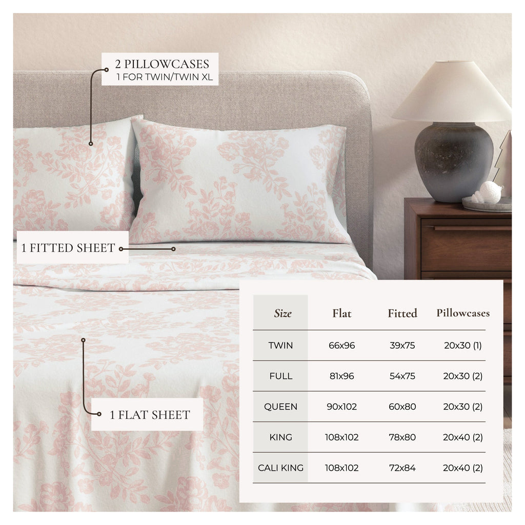 Turkish Cotton Flannel Sheet - Belle Collection - Rustic Avenue