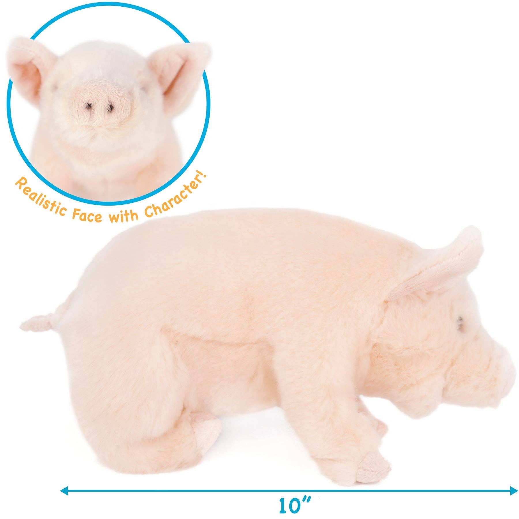 Perla The Pig | 11 Inch Stuffed Animal Plush - Rustic Avenue