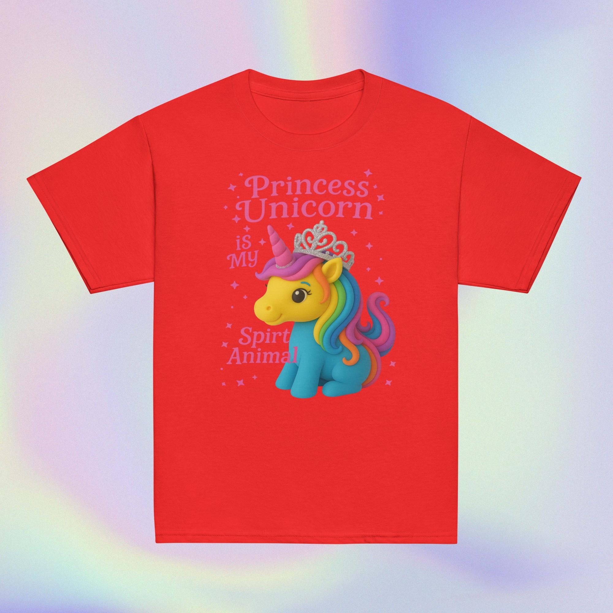 Princess Unicorn Spirit Animal Kid's Tee