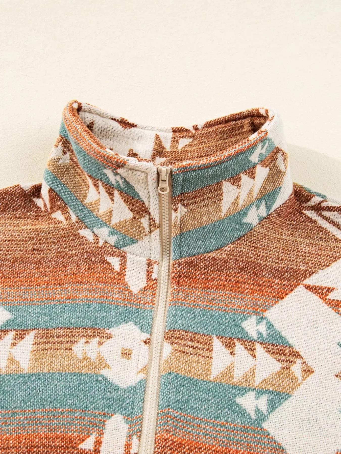 Quarter Zip Aztec Sweatshirt
