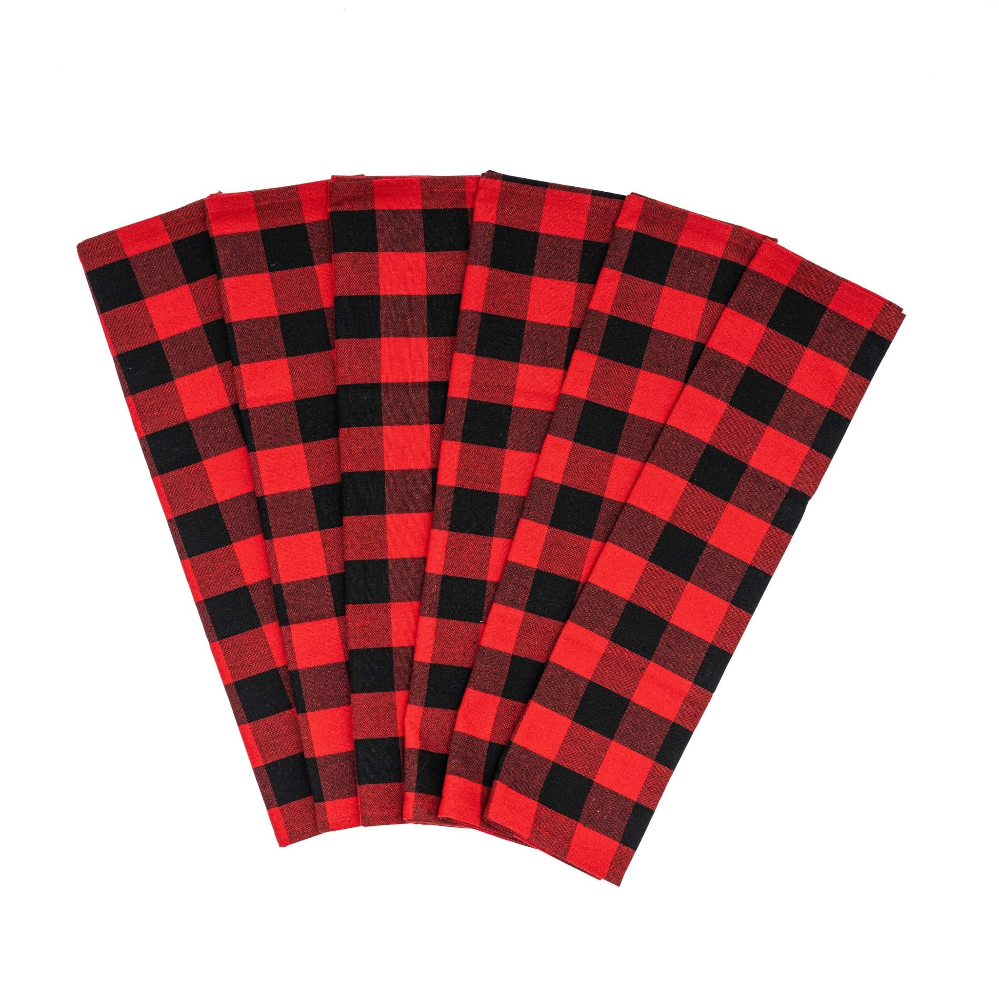 Plaid Kitchen Towels - Rustic Avenue