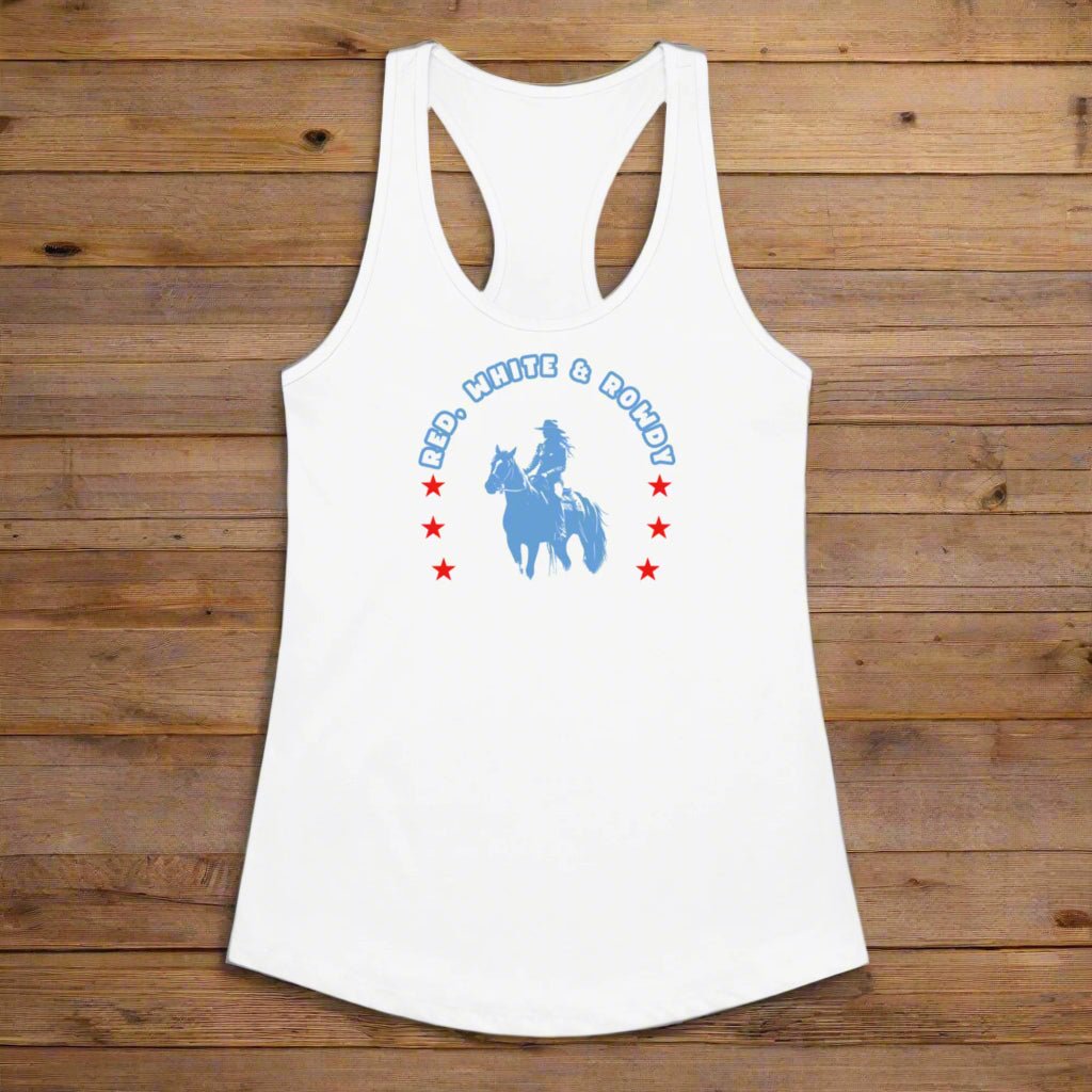 Red White and Rowdy Horseshoe Tank