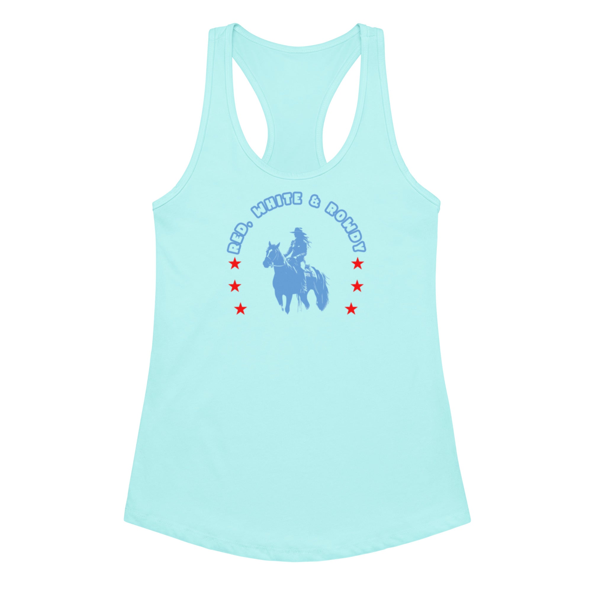 Red White and Rowdy Horseshoe Tank