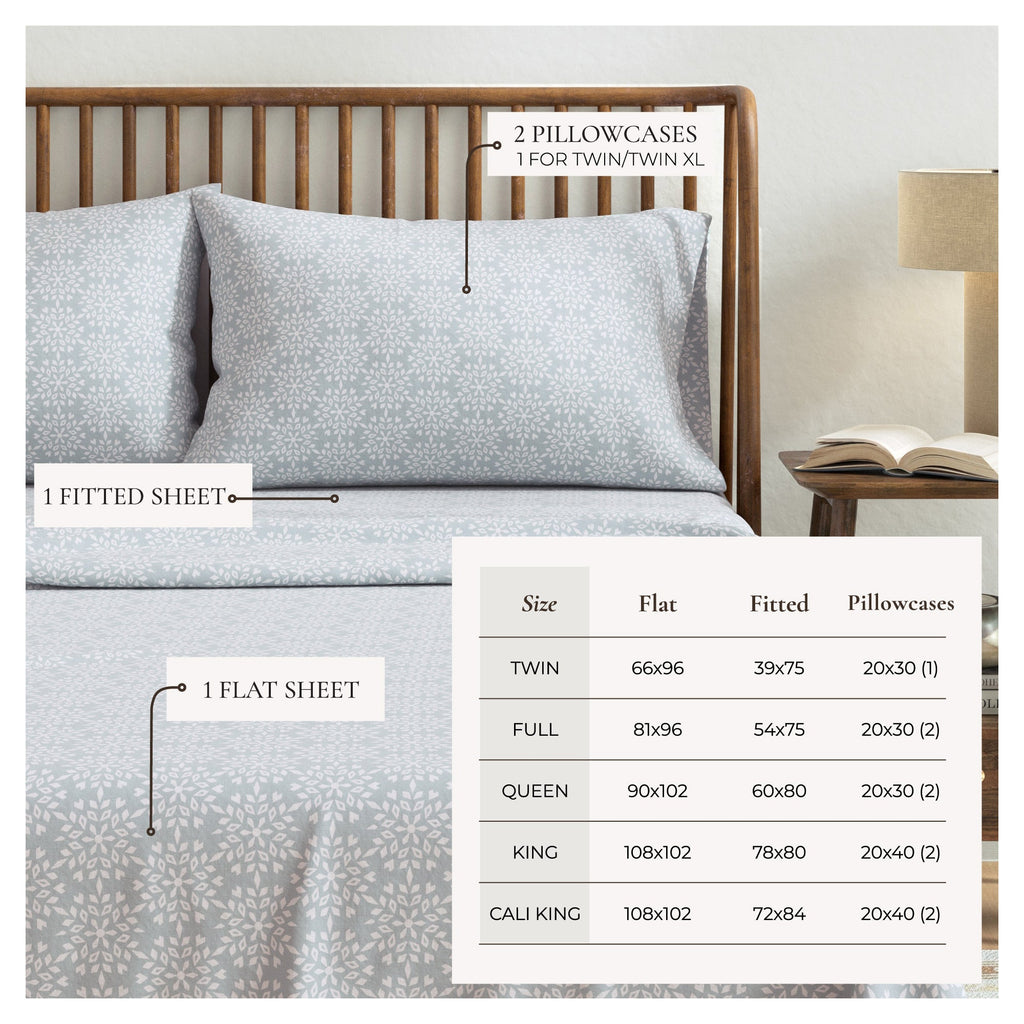 Turkish Cotton Flannel Sheet - Belle Collection - Rustic Avenue