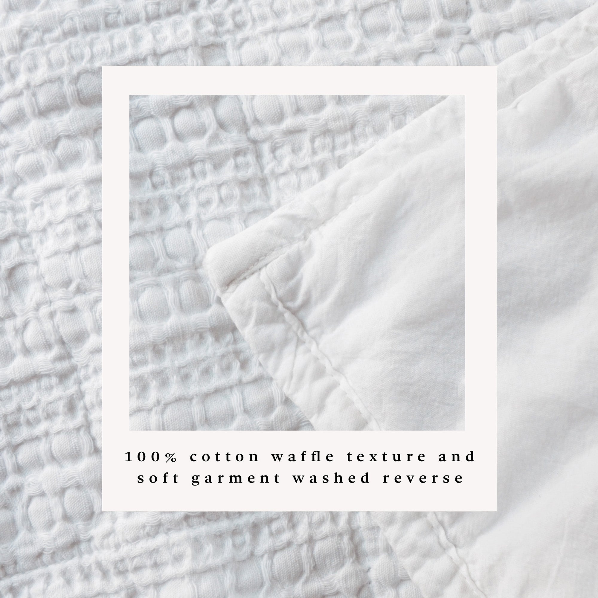 100% Cotton Honeycomb Waffle Garment Washed Quilt Set - Genevieve Collection - Rustic Avenue