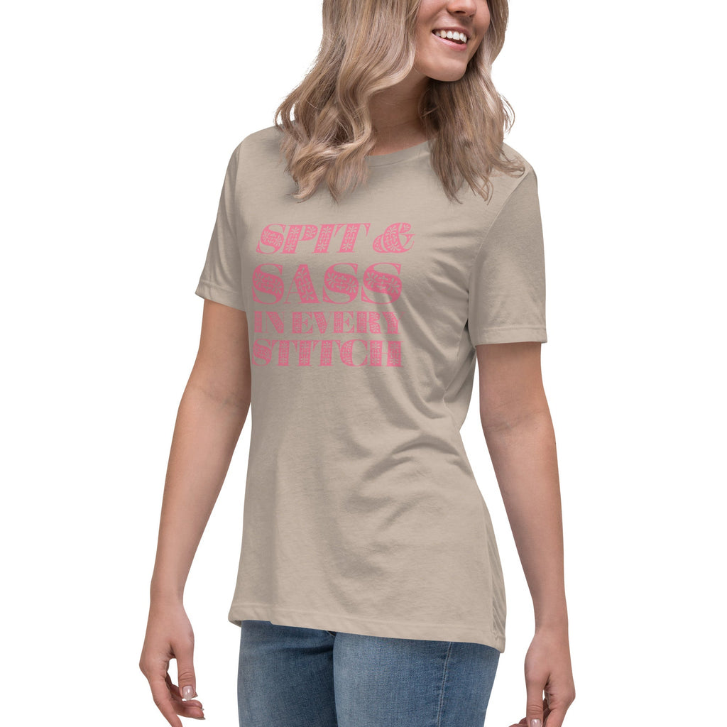 Spit and Sass Floral Design Tee