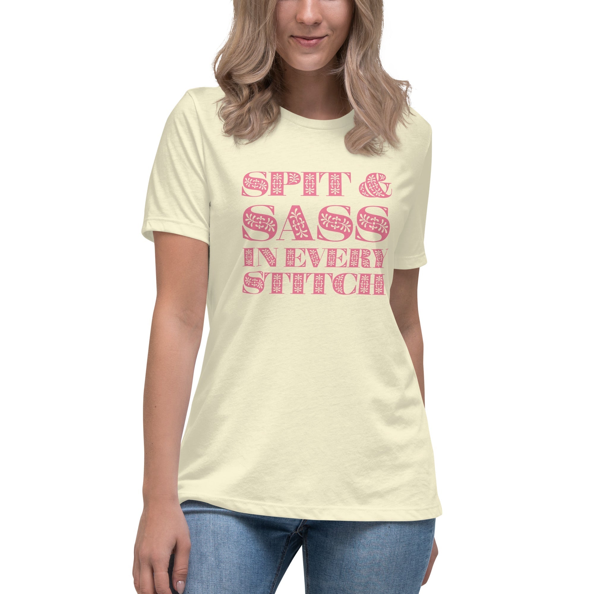 Spit and Sass Floral Design Tee