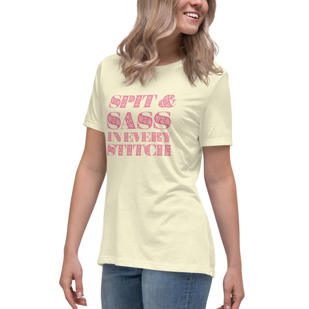 Spit and Sass Floral Design Tee