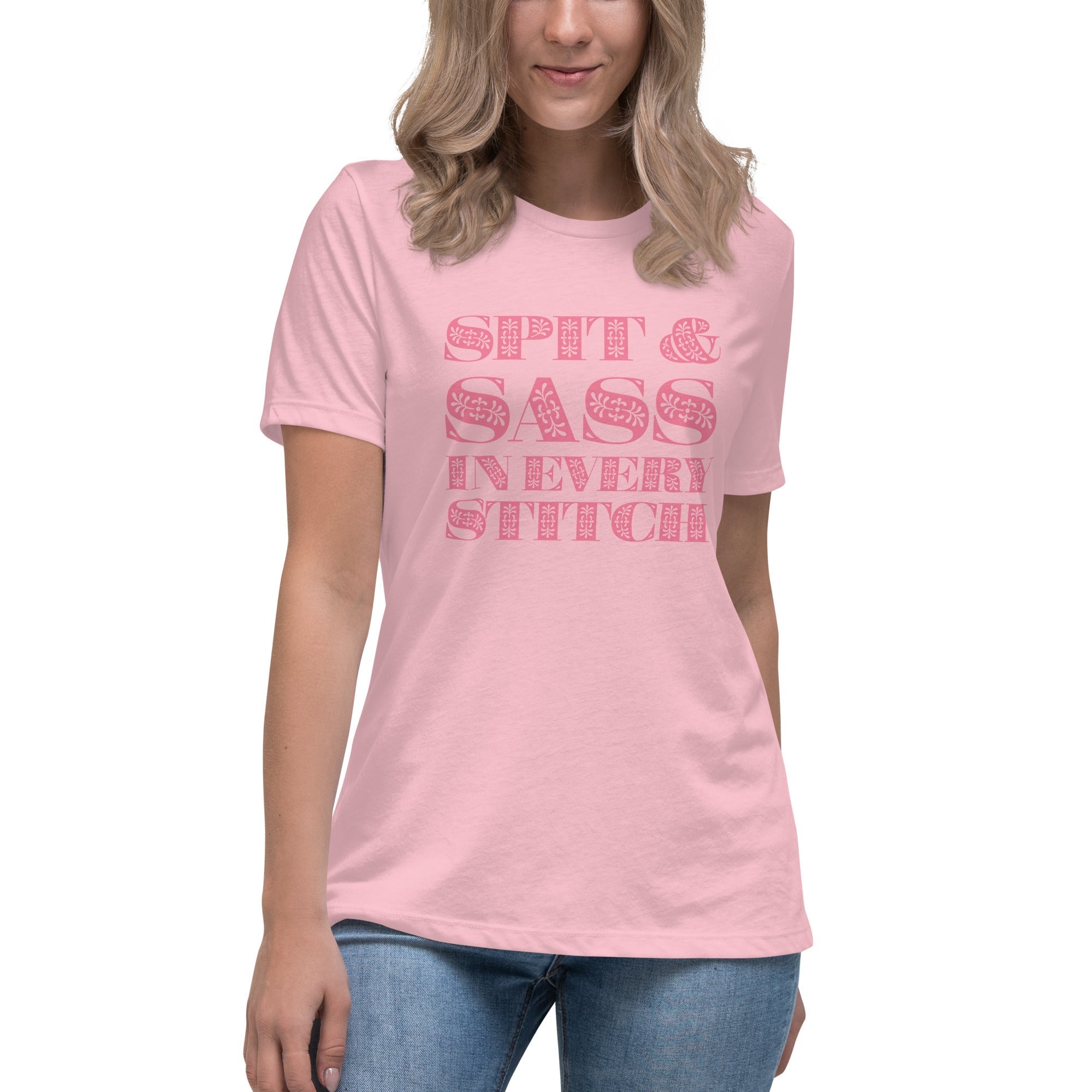 Spit and Sass Floral Design Tee