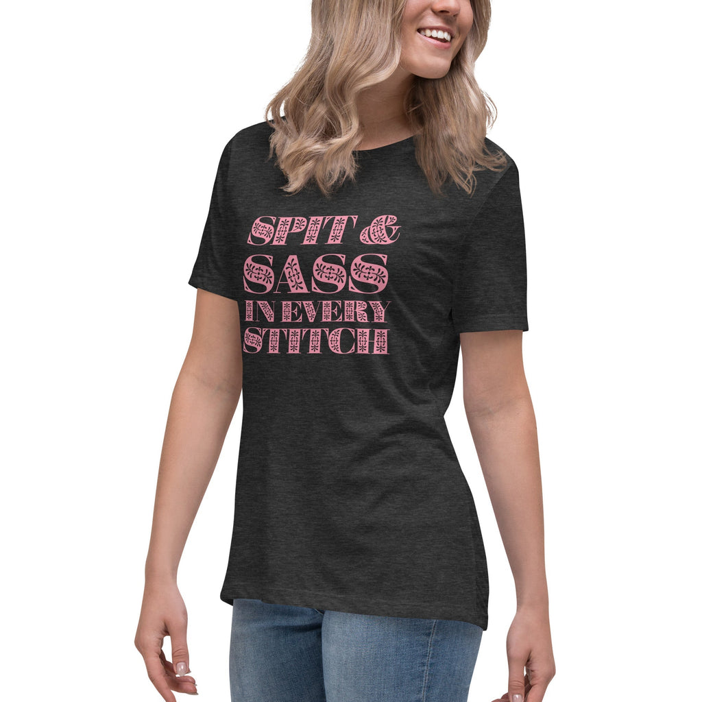 Spit and Sass Floral Design Tee