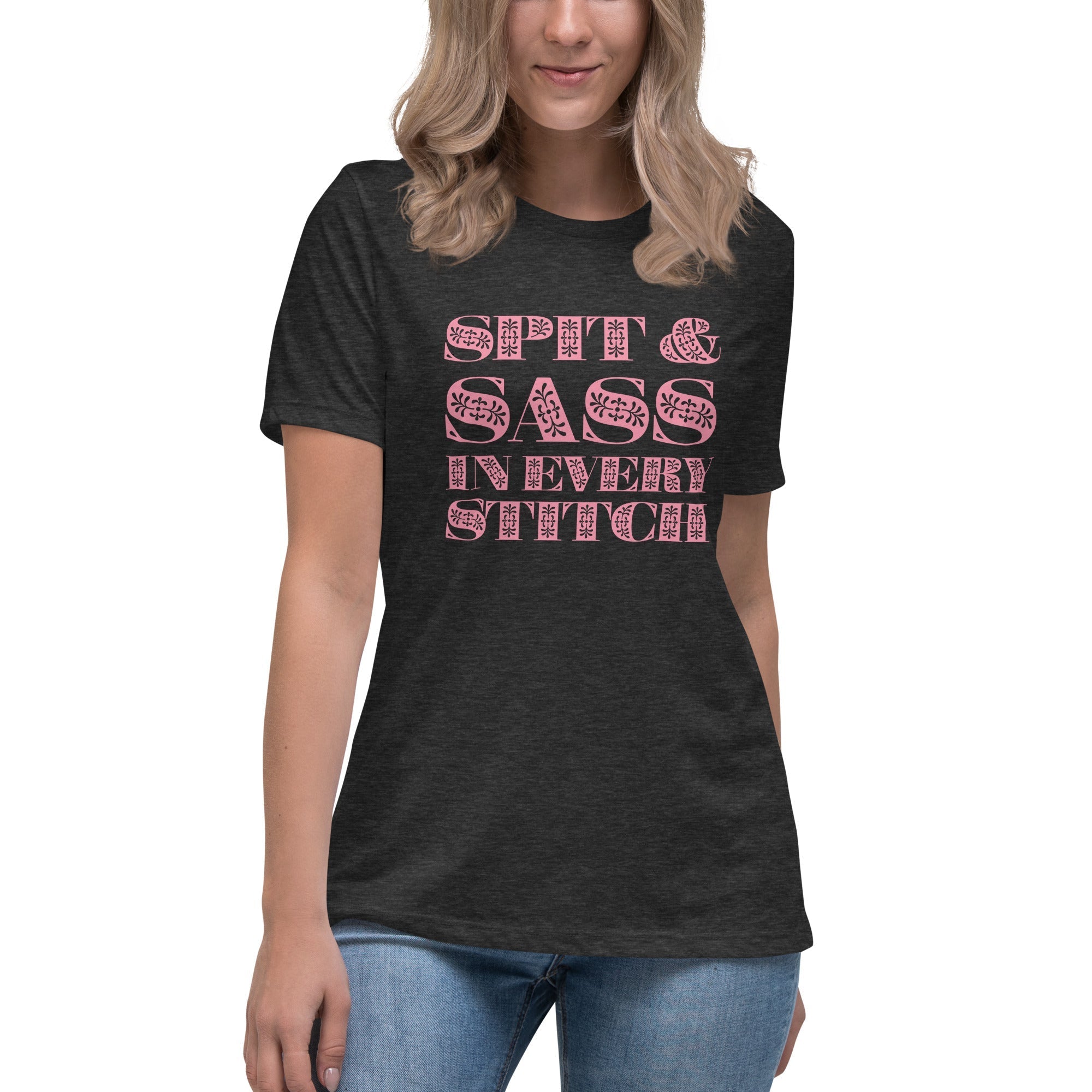 Spit and Sass Floral Design Tee