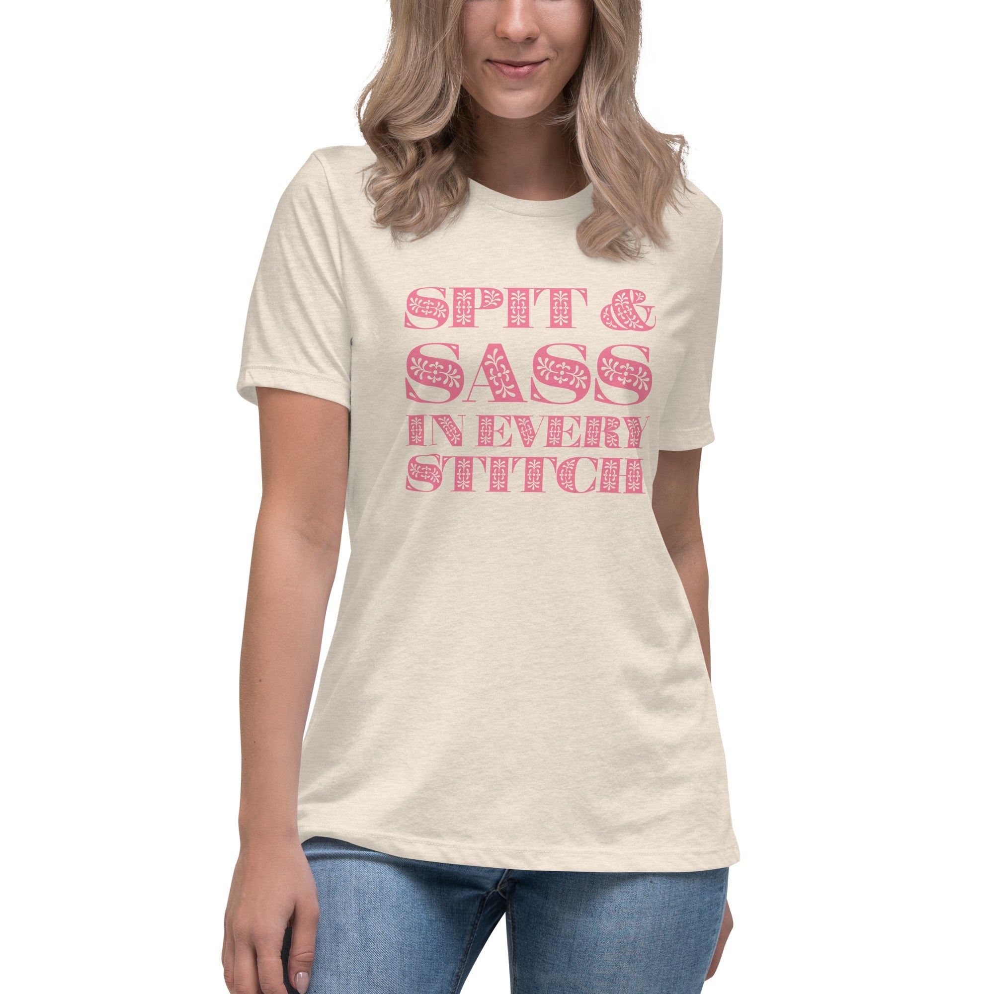 Spit and Sass Floral Design Tee