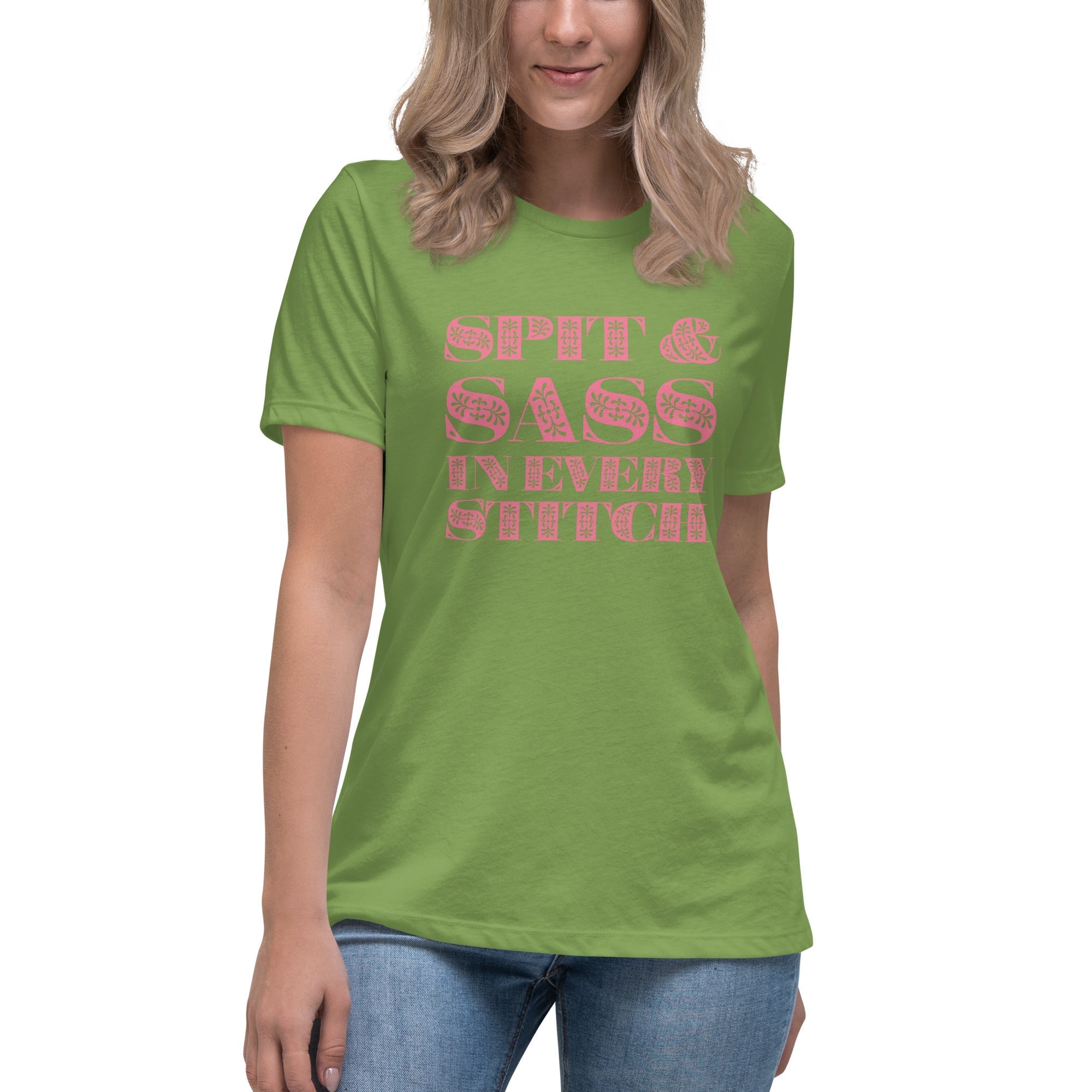 Spit and Sass Floral Design Tee