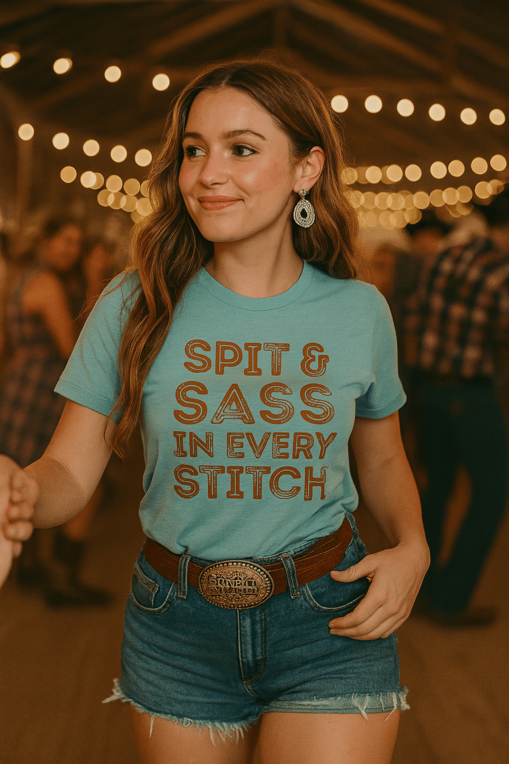 Spit and Sass Rustic Design Tee