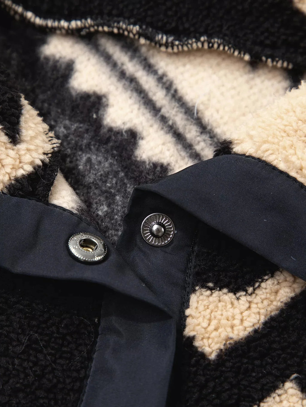 Tasia Western Aztec Half Zip Plush Sweatshirt