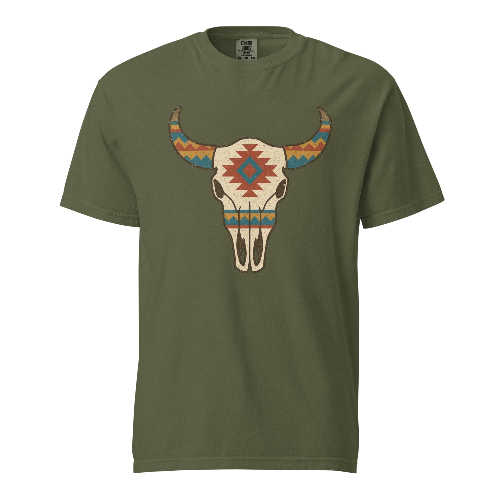Tribal Cow Skull Tee