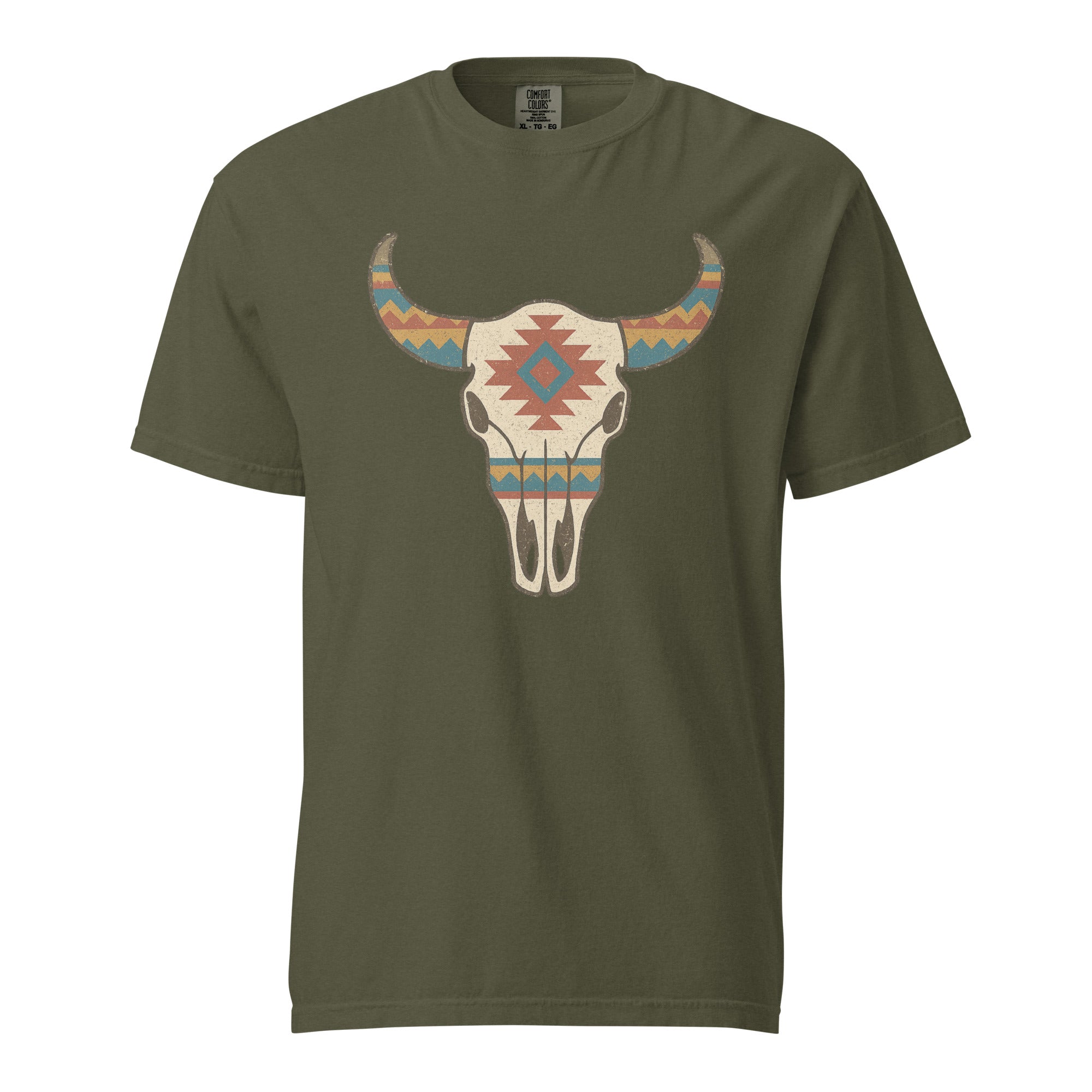 Tribal Cow Skull Tee
