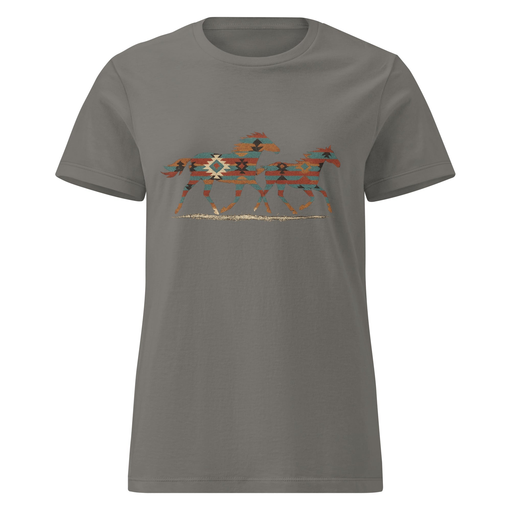 Tribal Running Horses Women's Tee