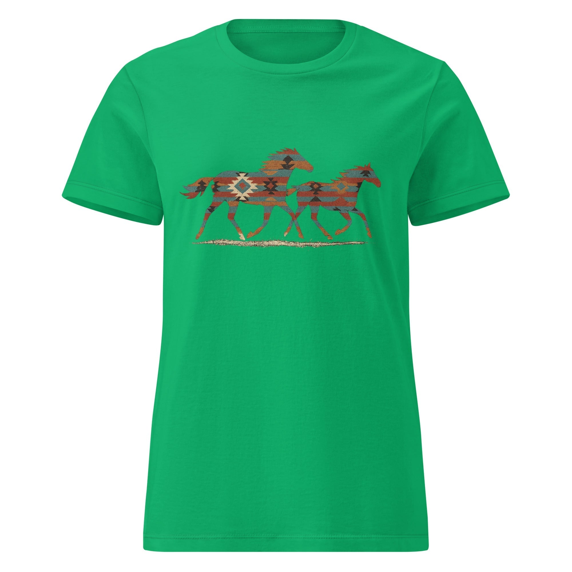 Tribal Running Horses Women's Tee