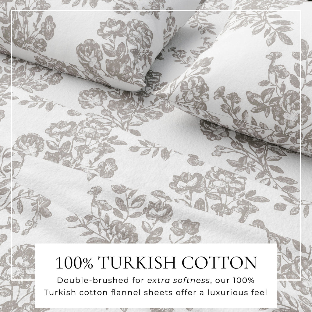 Turkish Cotton Flannel Sheet - Belle Collection - Rustic Avenue
