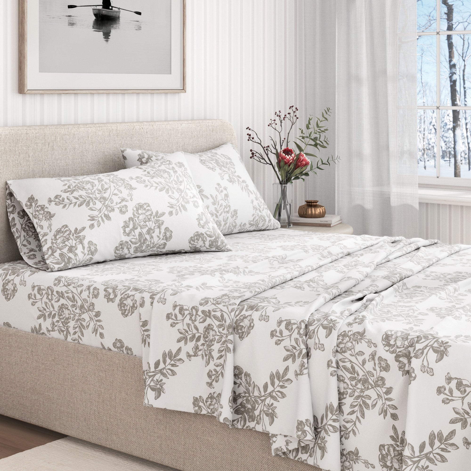 Turkish Cotton Flannel Sheet - Belle Collection - Rustic Avenue