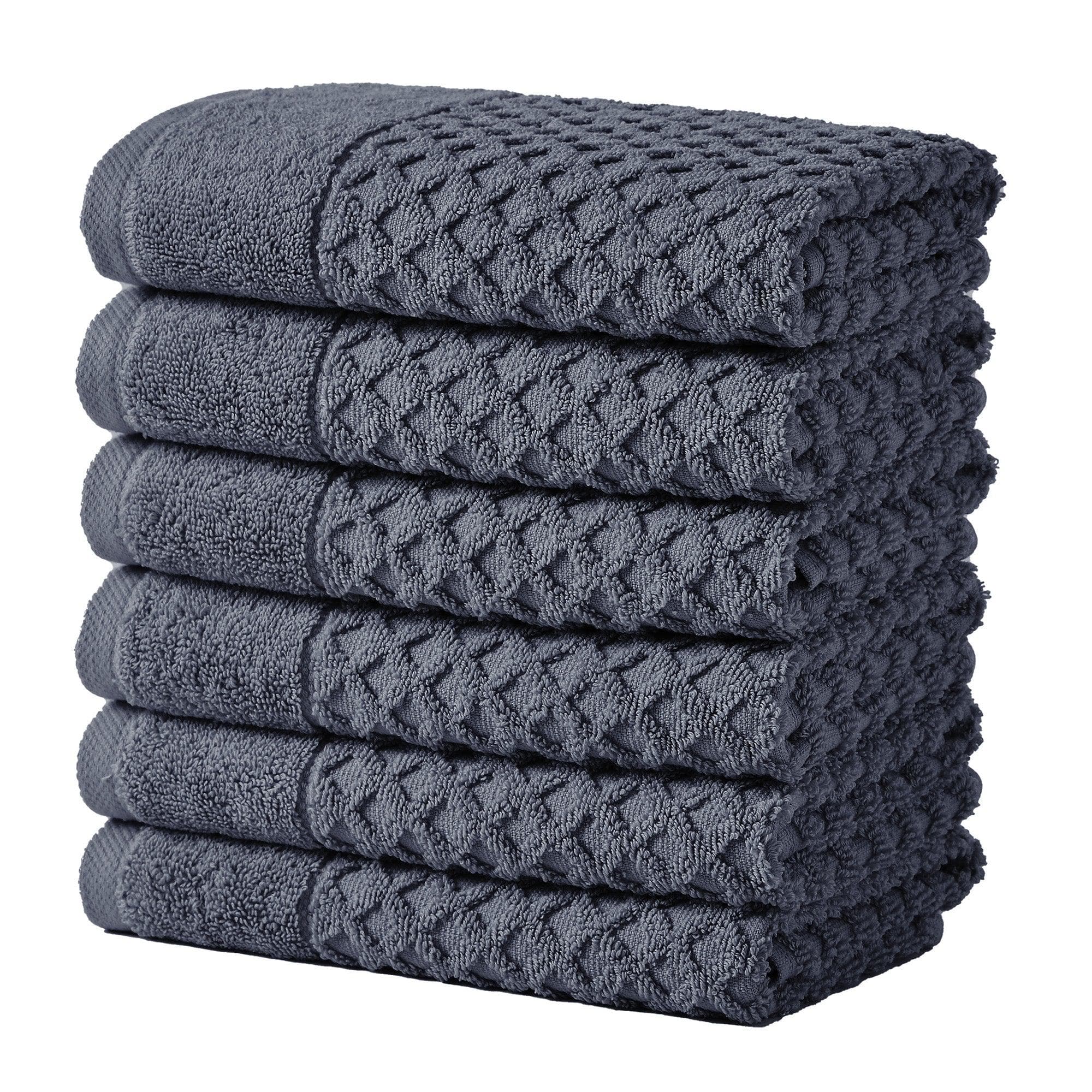 Cotton Diamond Waffle Weave Bath Towel Set - Grayson Collection - Rustic Avenue