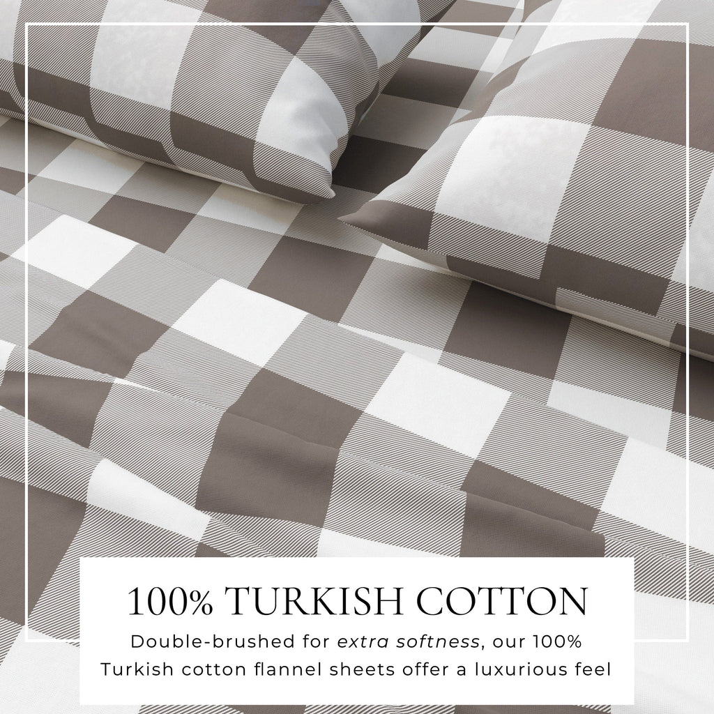 Turkish Cotton Flannel Sheet - Belle Collection - Rustic Avenue