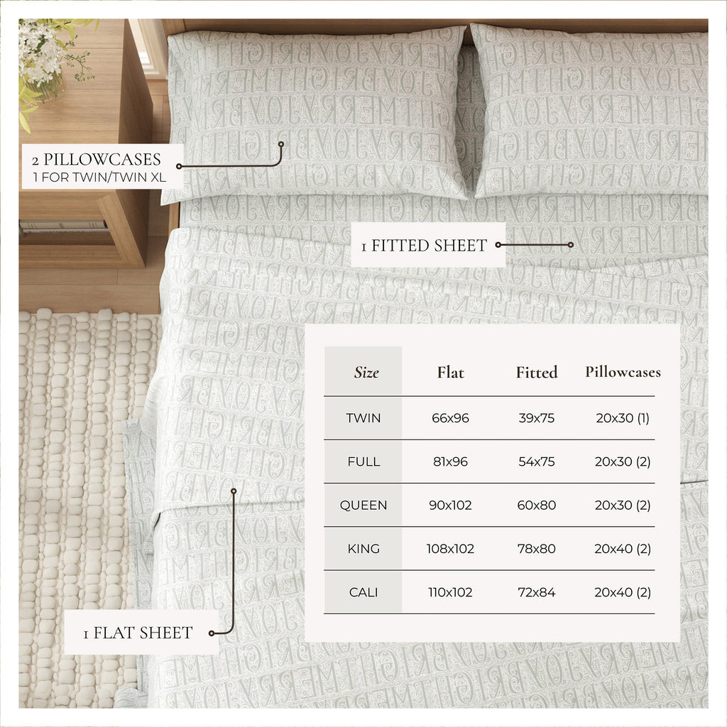 Turkish Cotton Flannel Sheet - Belle Collection - Rustic Avenue